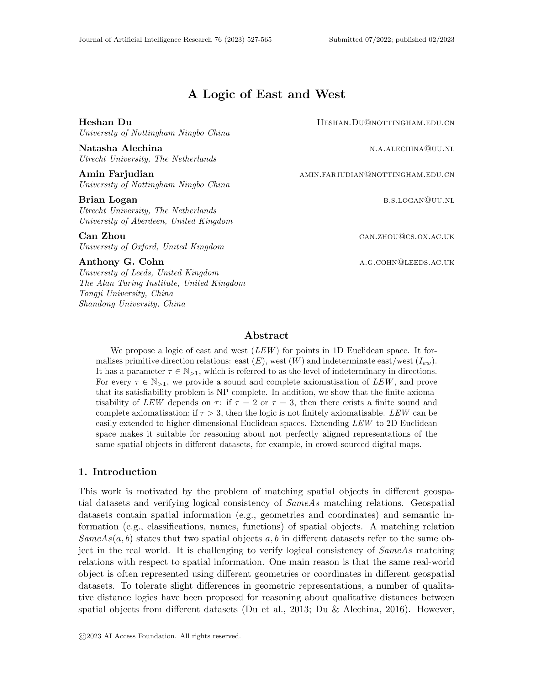 A Logic of East and West