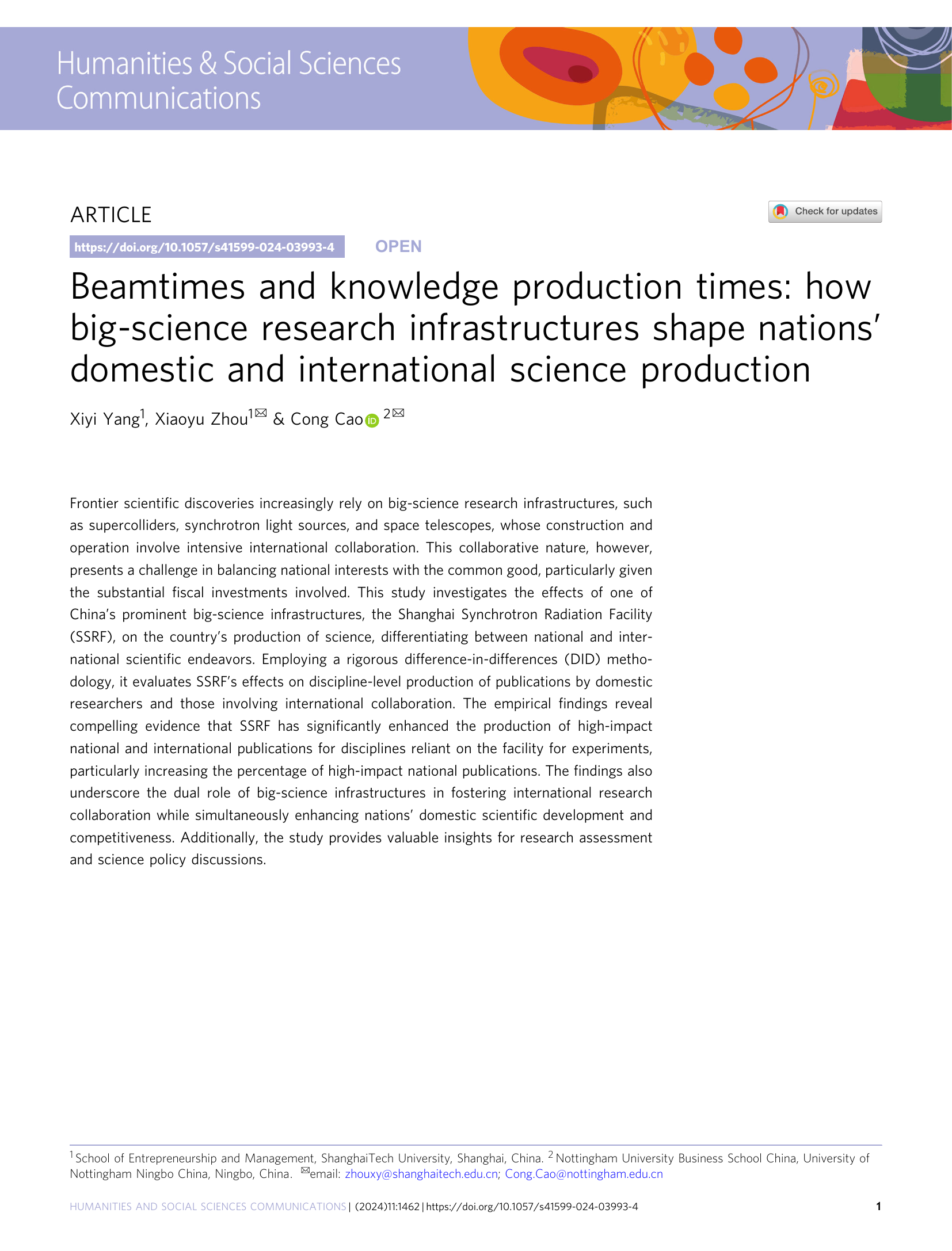 Beamtimes and knowledge production times: how big-science researc